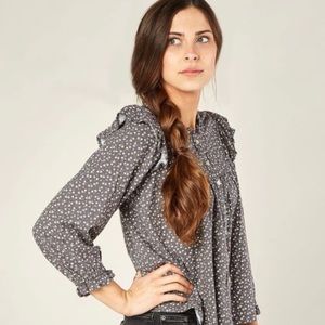 Rooney Blouse | washed indigo ditsy